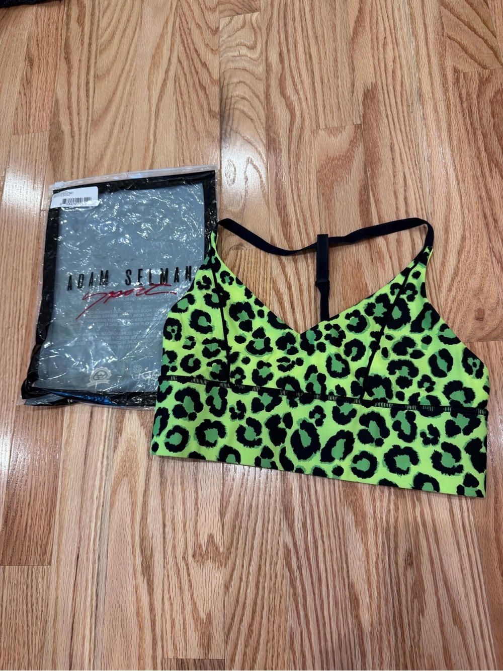 Iconic Adam Selman Sport Neon Leopard Sport Bra